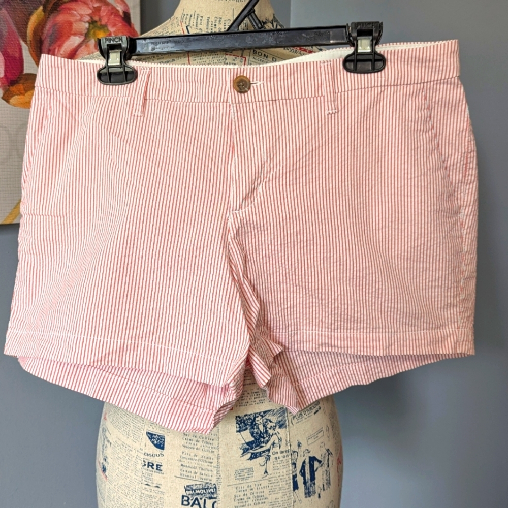 Old Navy Red&White Everyday Shorts Lightweight Cotton